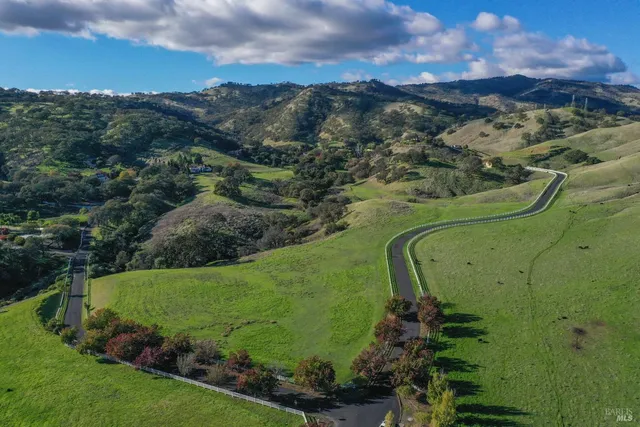 a view of a pathway both side of yard
