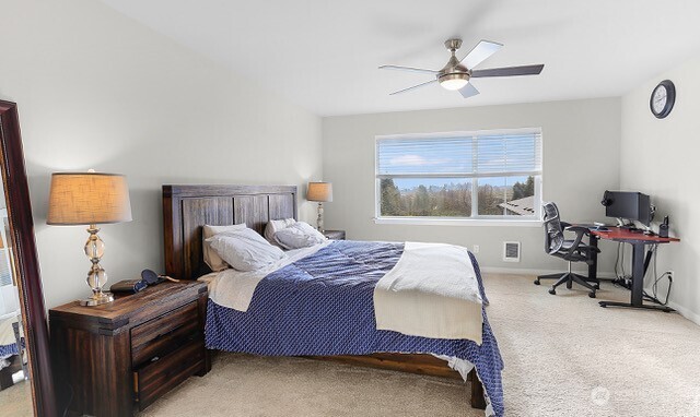 1325 Seattle Hill Road, Unit C2 Bothell, WA 98012 - Photo 11 of 26 a bedroom with a bed and a window