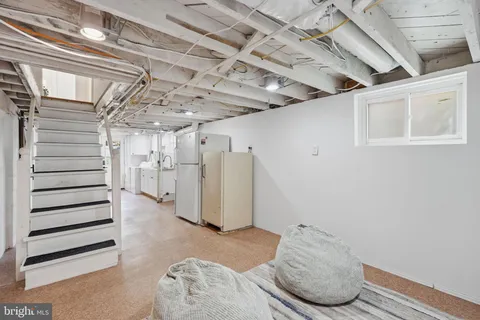 a view of a room with lots of white walls