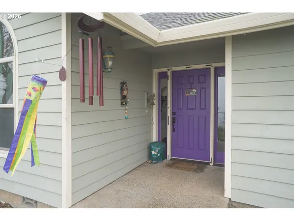 a view of front door