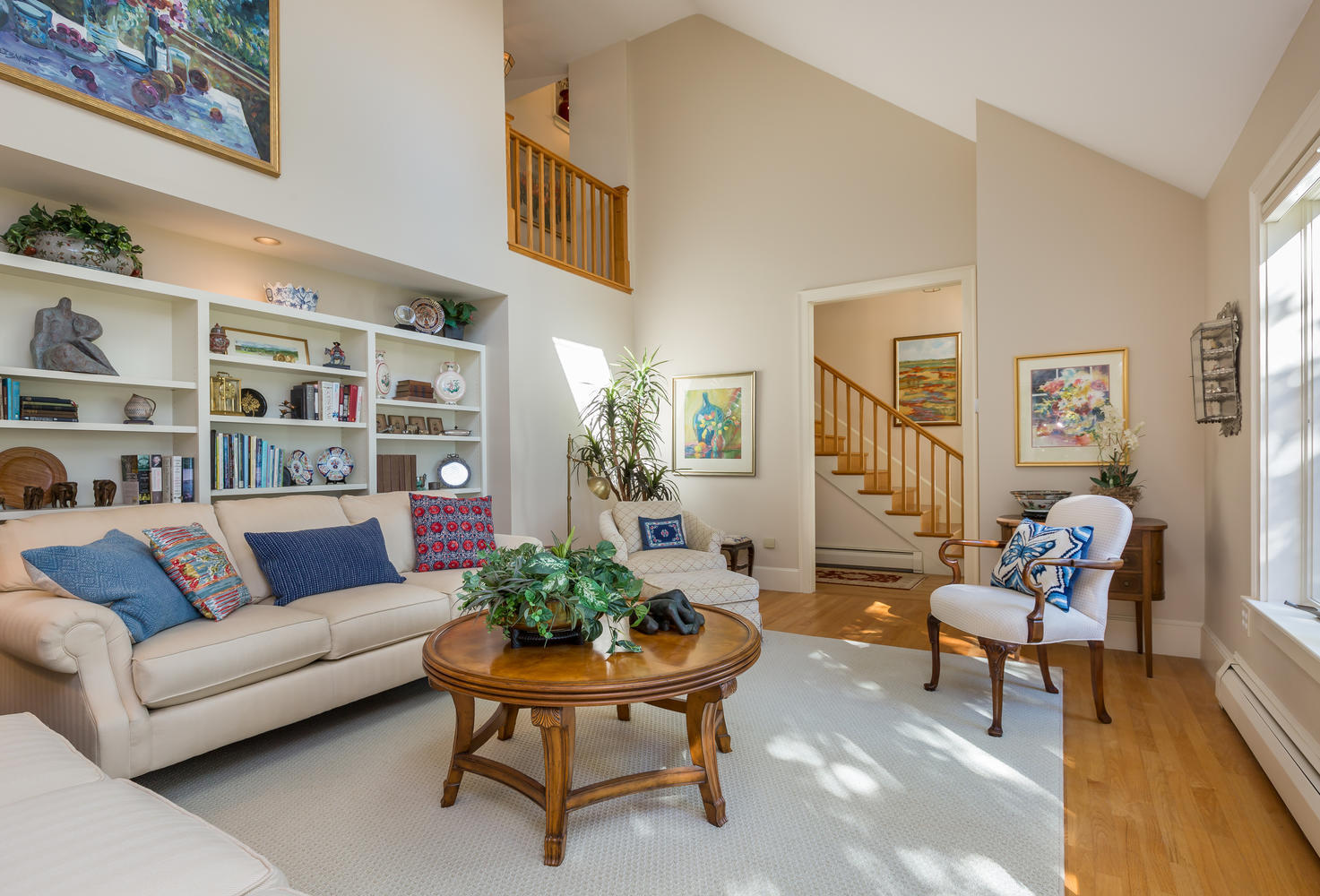 26 Ledge Road Cumberland Foreside, ME 04110 - Photo 16 of 35 formal living room with custom built-ins