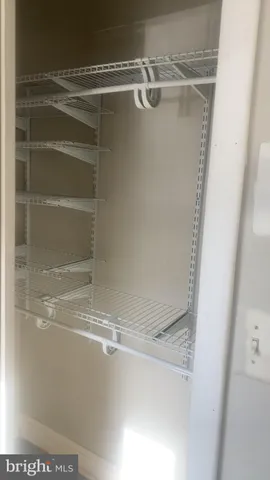 a view of a glass door