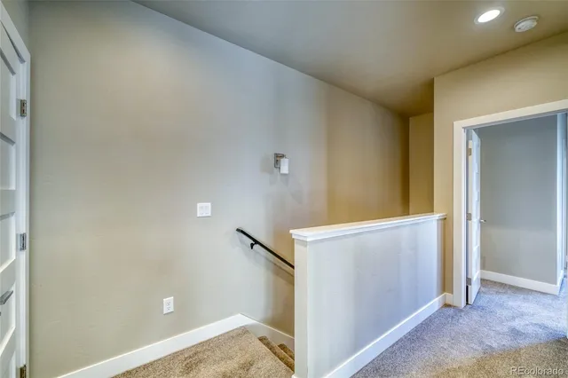 view of a room with door