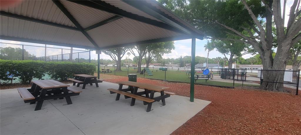 10951 Brickside Court Riverview, FL 33579 - Photo 24 of 31 a view of a patio with a table chairs and a backyard