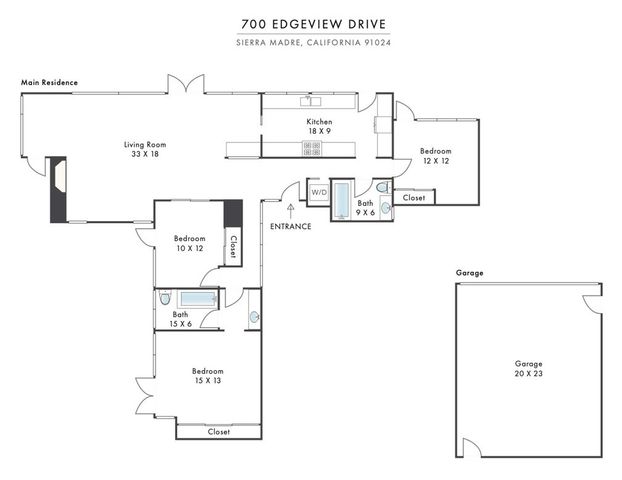 $1,999,000 | 700 Edgeview Drive, Sierra Madre, CA 91024