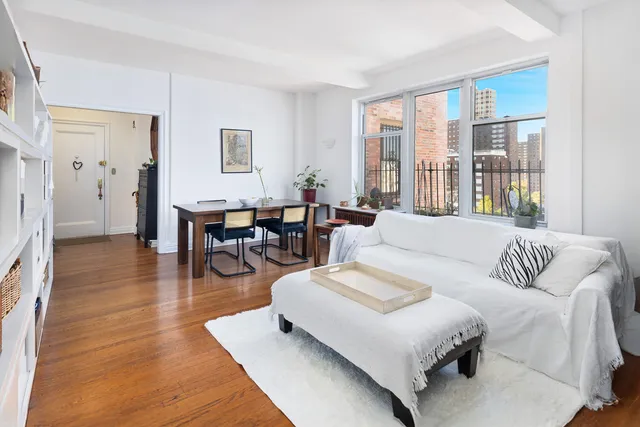 a view of a city from a balcony