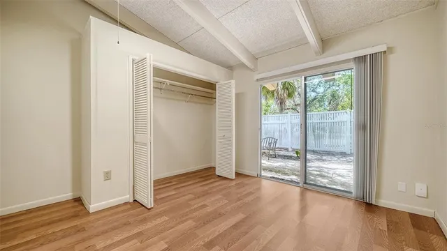 a backyard of a house