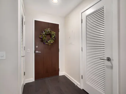 a view of a balcony with city view