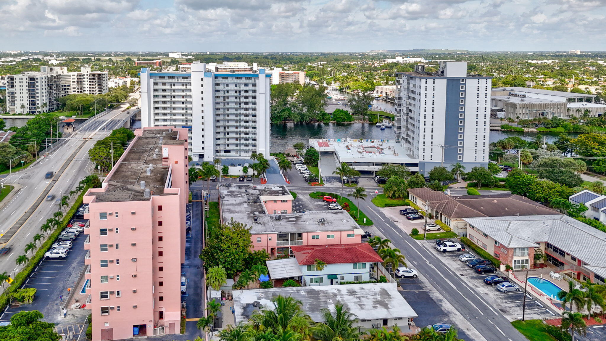 1450 North Riverside Drive, Unit 103 Pompano Beach, FL 33062 - Photo 34 of 34 a city view with tall buildings