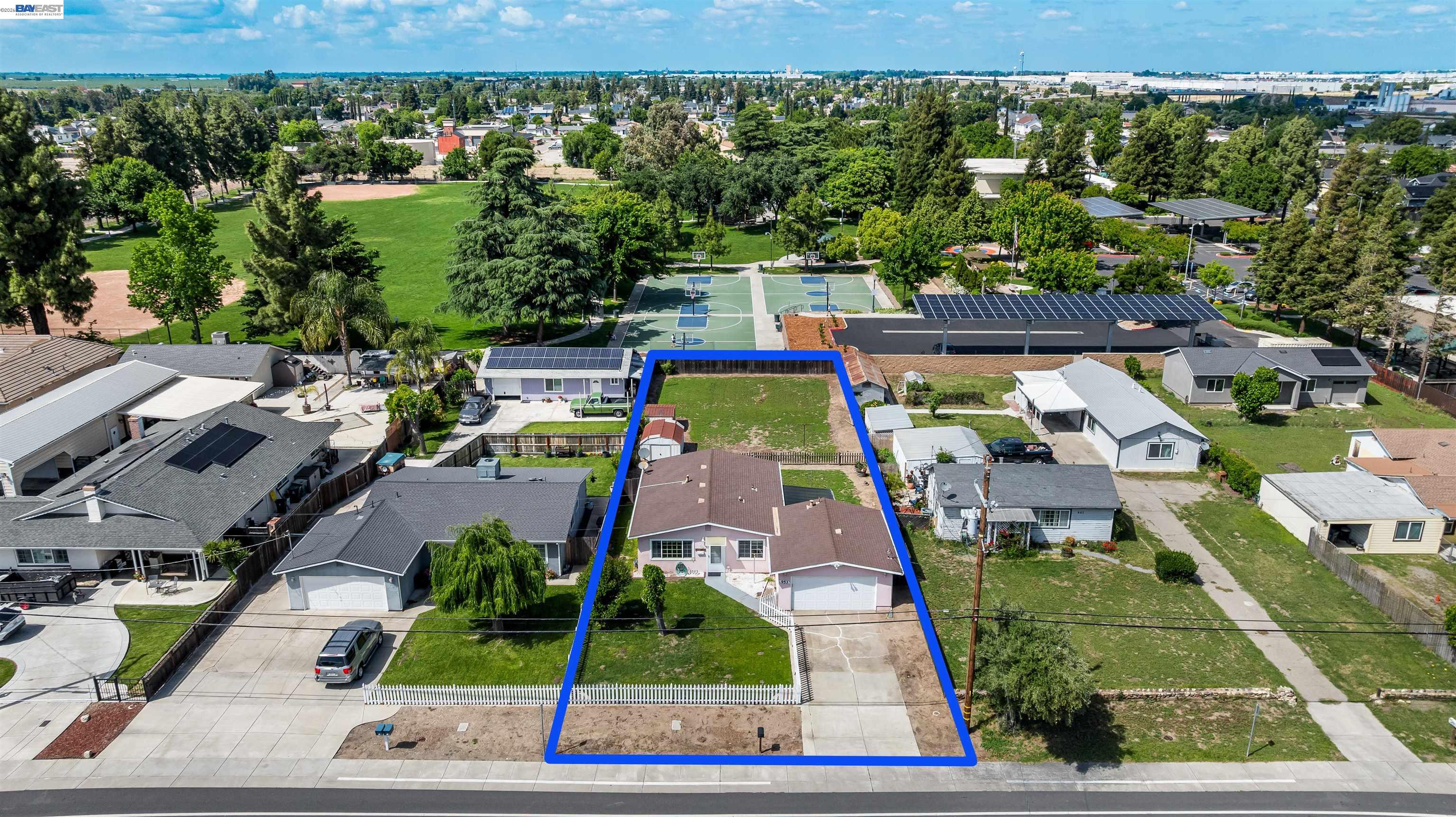953 Thomsen Road Lathrop, CA 95330 - Photo 40 of 49 an aerial view of residential houses with outdoor space