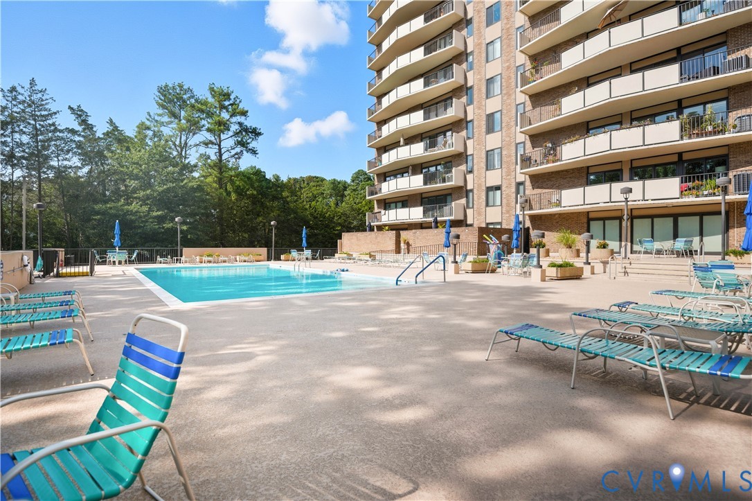 2956 Hathaway Road, Unit U102 Richmond, VA 23225 - Photo 28 of 37 Community pool with a patio