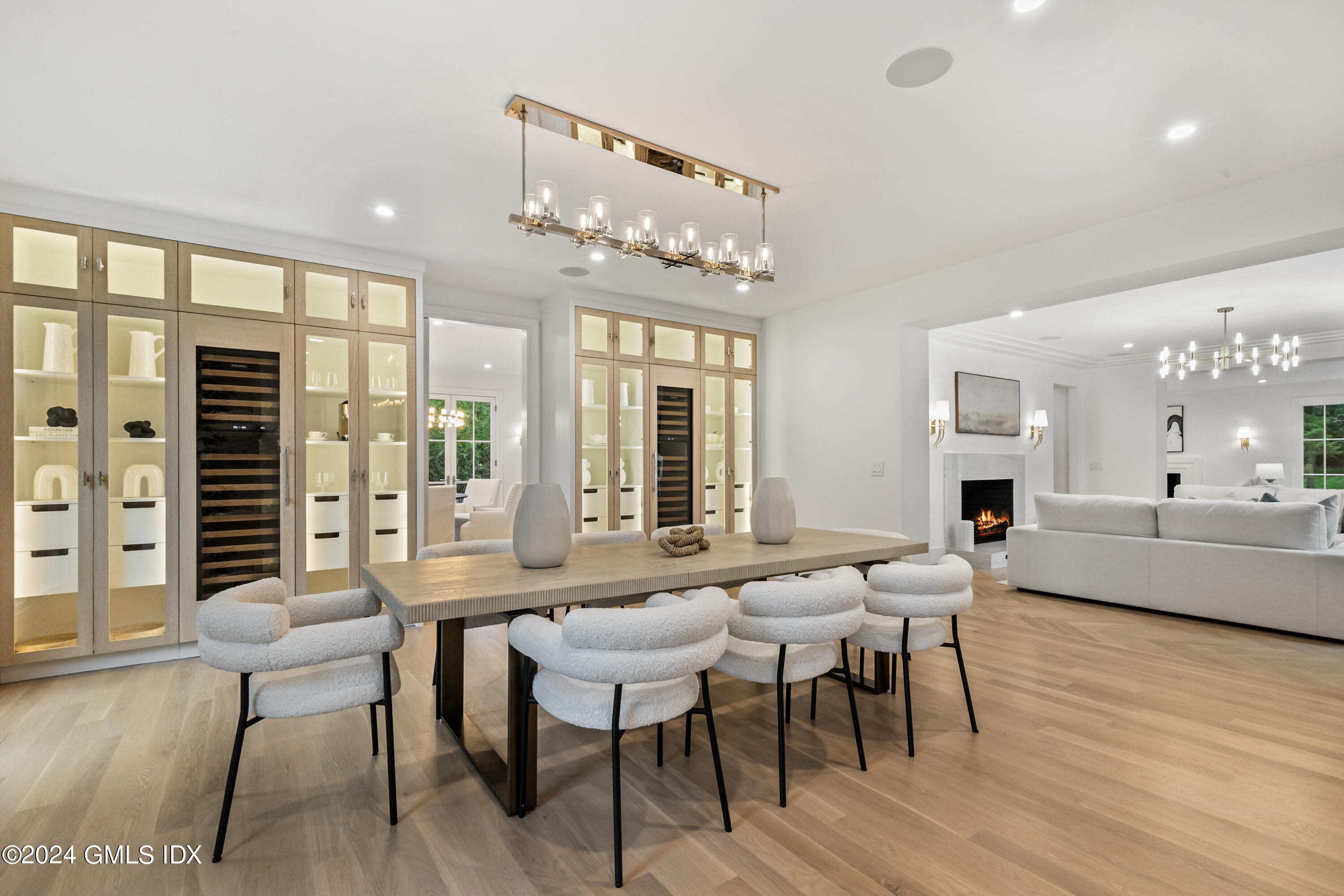 248 Round Hill Road Greenwich, CT 06831 - Photo 12 of 49 a view of a dining room with furniture window and wooden floor
