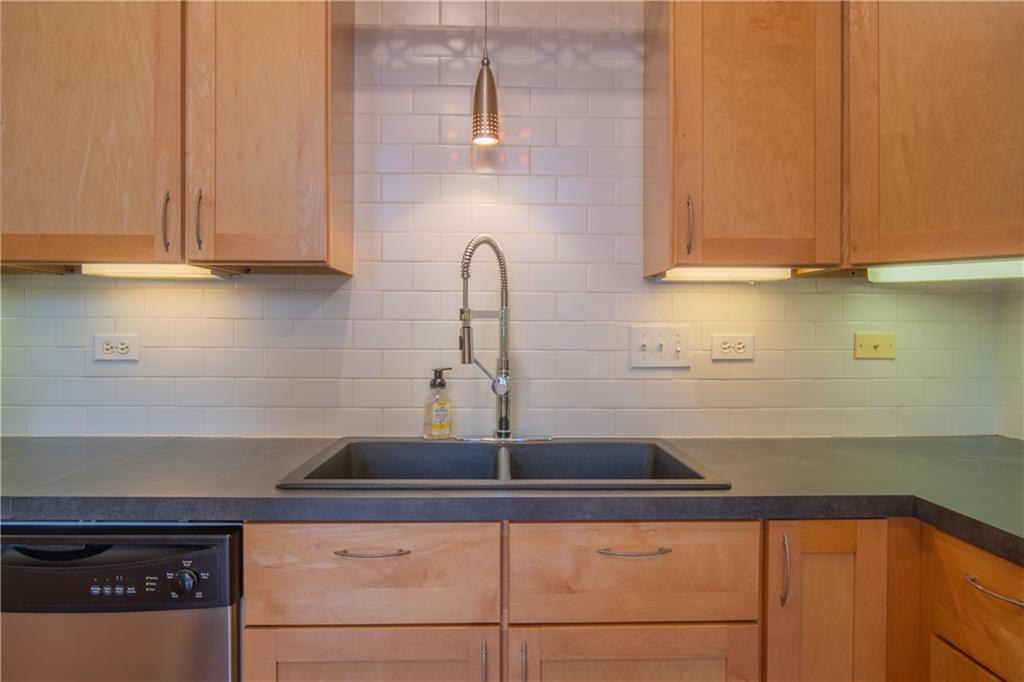 10 Walnut Street, Unit 6 Pittsburgh, PA 15202 - Photo 19 of 35 a kitchen with a sink and cabinets