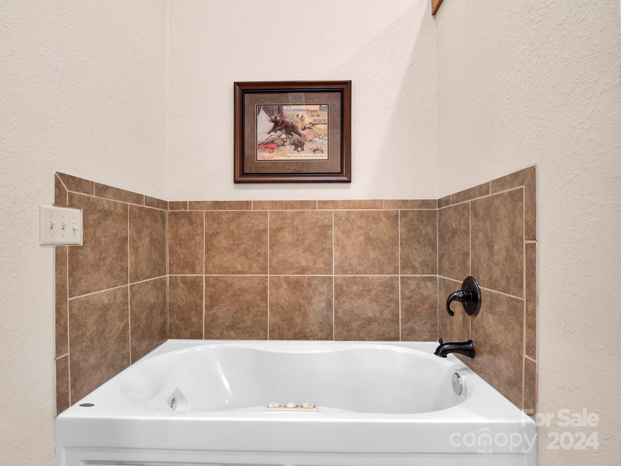 195 Grandview Mesa Road Whittier, NC 28789 - Photo 23 of 37 a white bath tub sitting in a bathroom