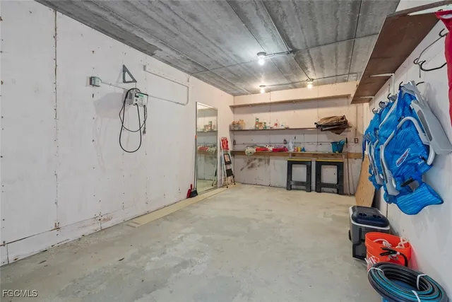 a view of storage and utility room