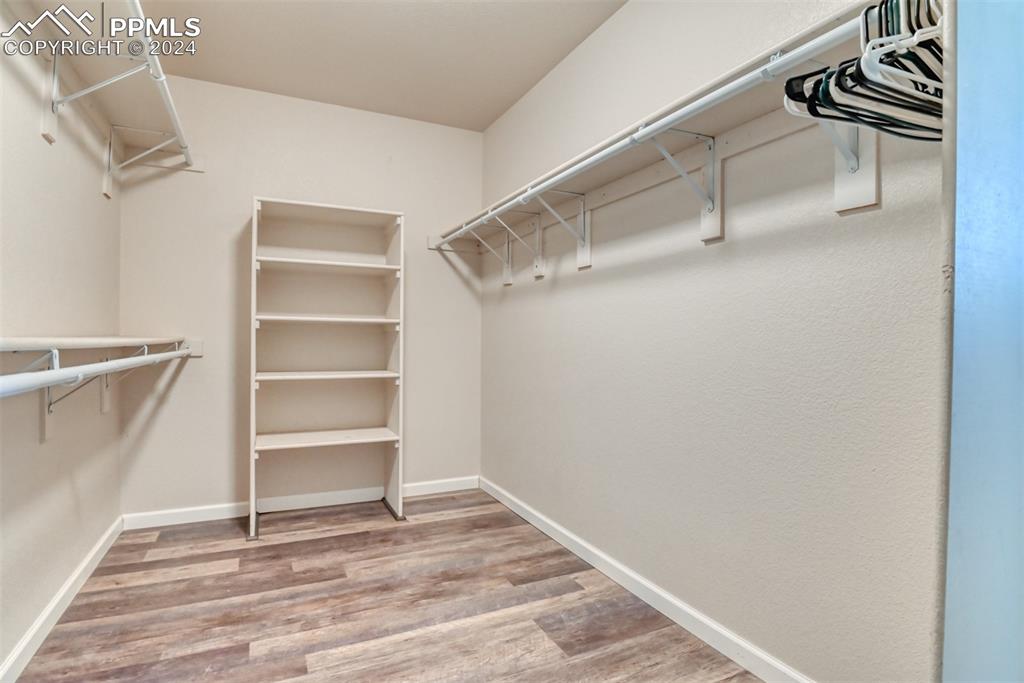 7863 Buschborn Road Peyton, CO 80831 - Photo 24 of 50 a view of walk in closet with empty racks