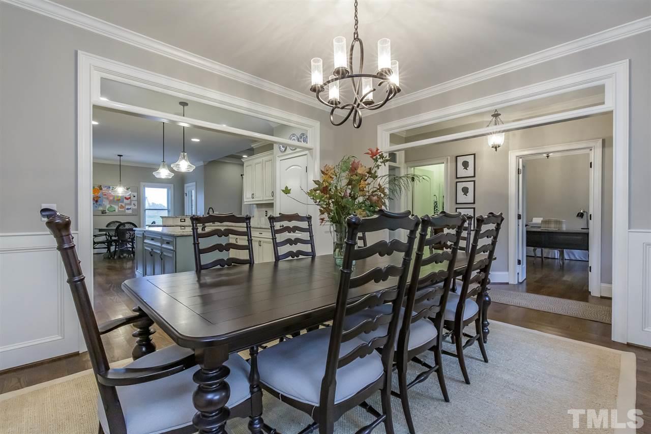 2514 Rogers Road Graham, NC 27253 - Photo 6 of 30 Formal dining room offers wainscoting and measures 13.6' x 11.11'