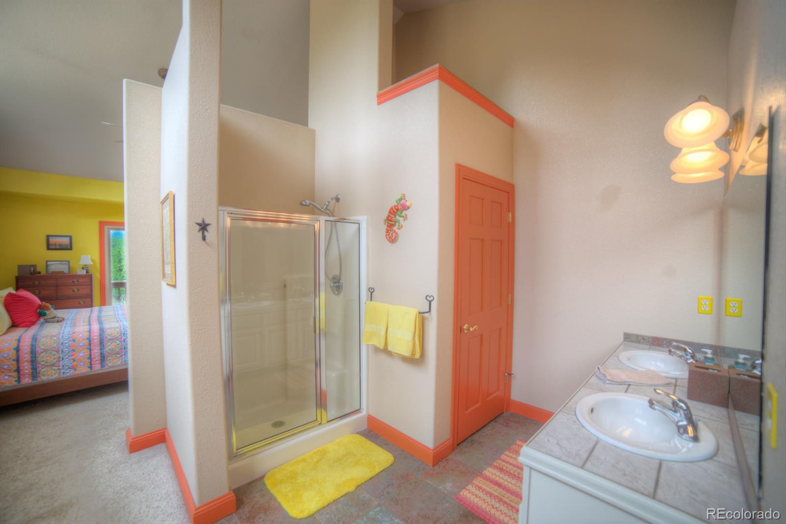 264 Hangmans Road Bailey, CO 80421 - Photo 18 of 33 a bathroom with a sink toilet and shower