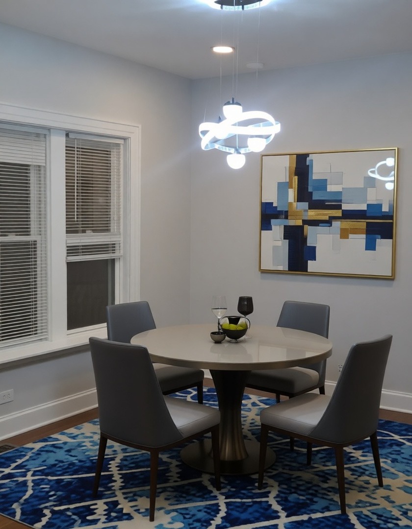 7744 South Champlain Avenue Chicago, IL 60619 - Photo 7 of 21 a view of a dining room with furniture and chandelier