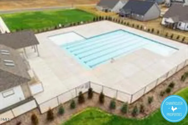 a view of a lake with outdoor space