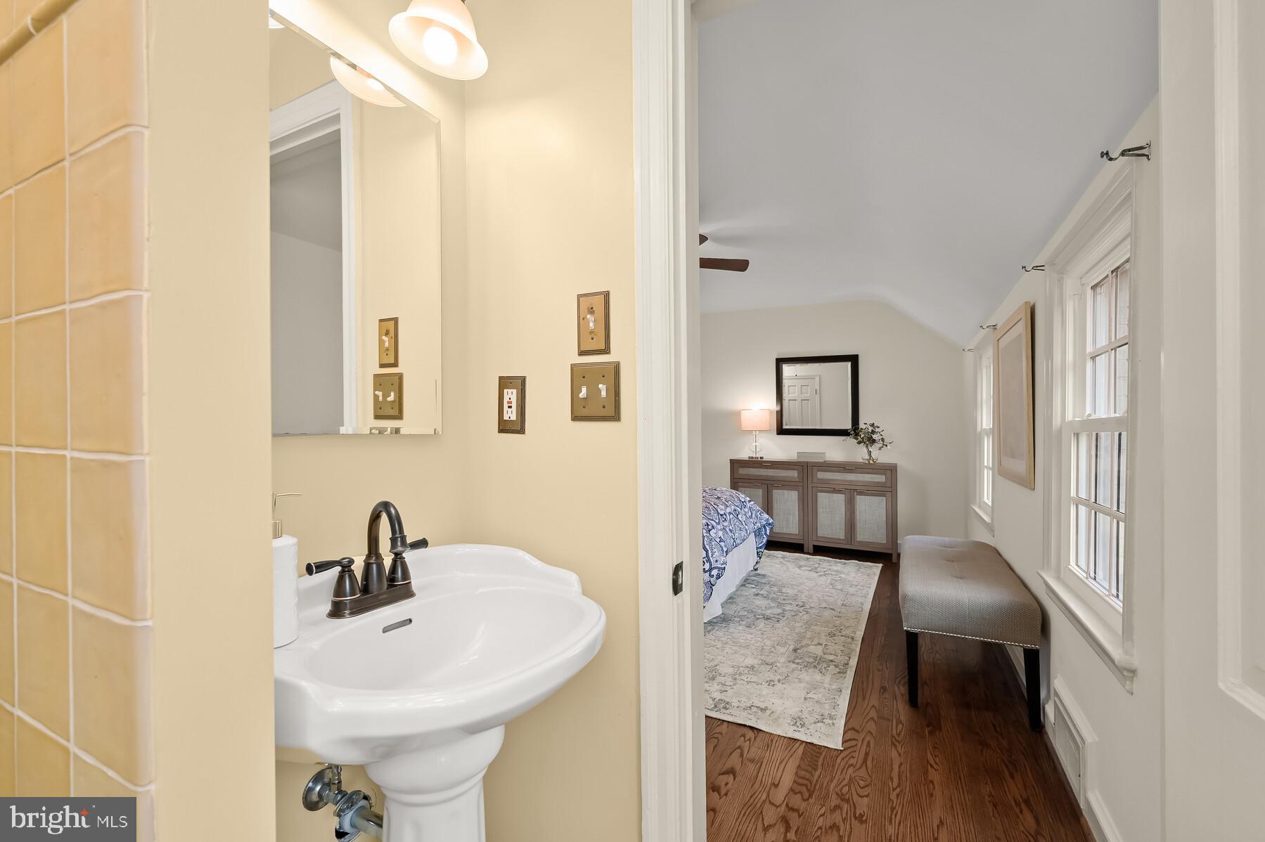 6002 Gloster Road Bethesda, MD 20816 - Photo 33 of 45 View from Primary Bath to Bedroom