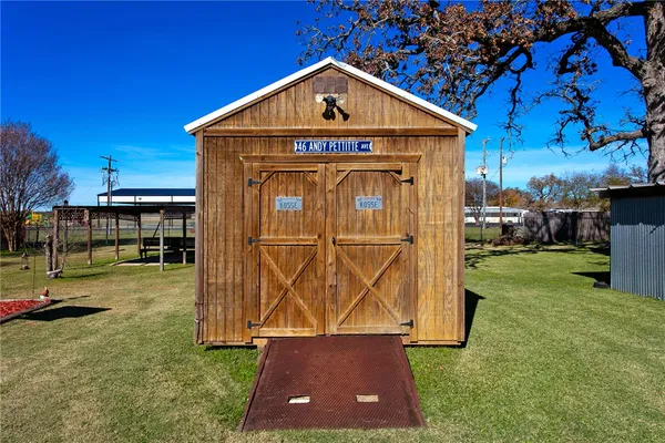 a room with storage and utility