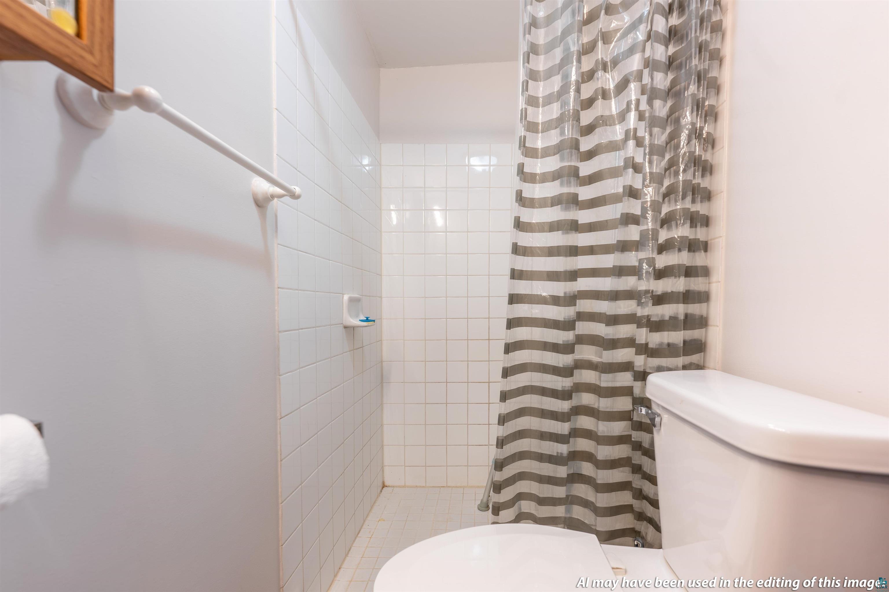 6030 Lake Ahmeek Road Hughes, WI 54847 - Photo 22 of 24 Bathroom featuring toilet and a stall shower