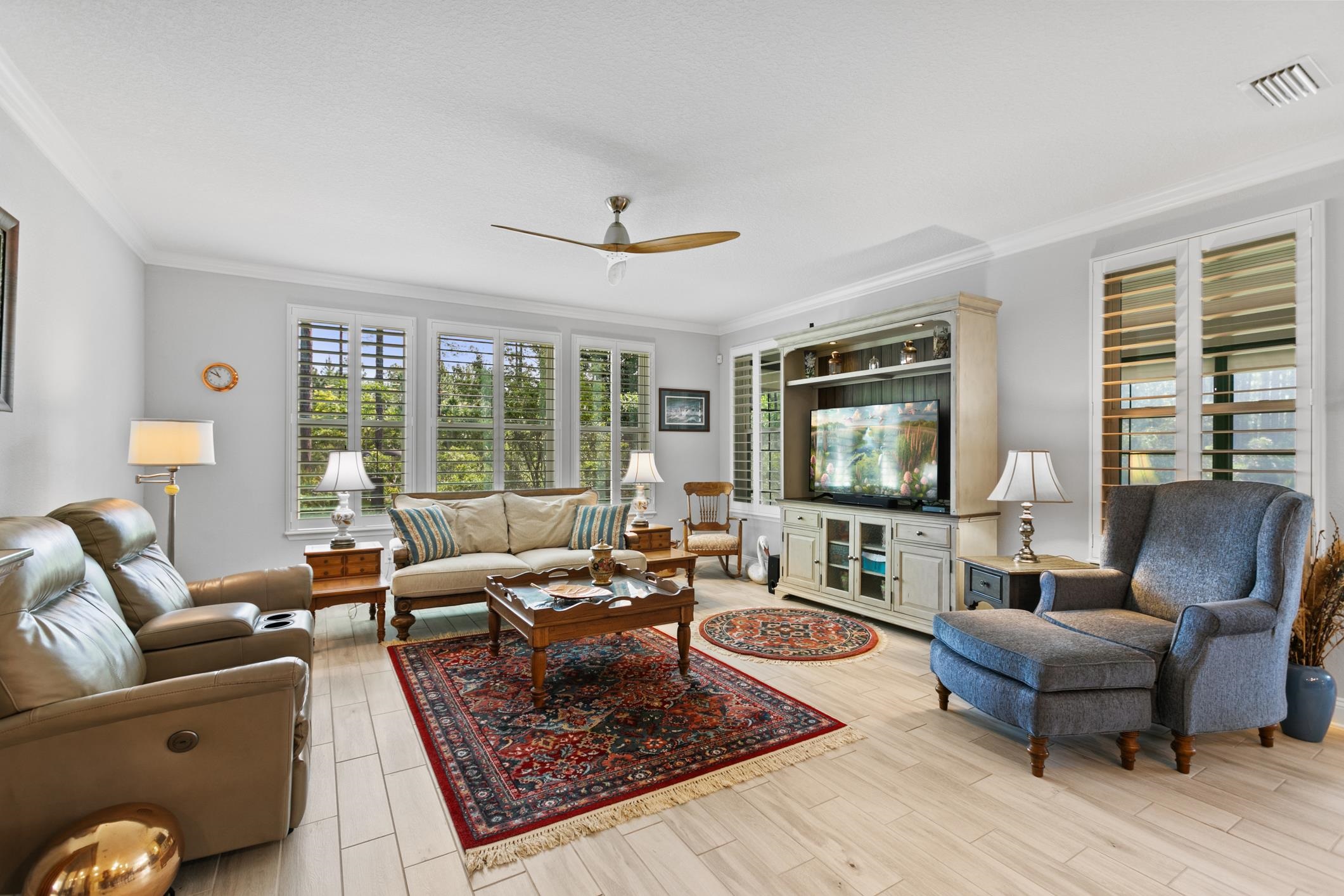 106 Key Grass Court St. Johns, FL 32259 - Photo 34 of 98 a living room with furniture and a flat screen tv