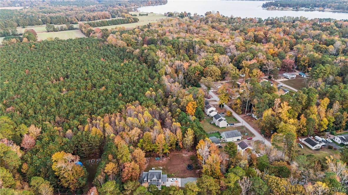 1121 Coachpoint Road Hartfield, VA 23071 - Photo 44 of 46 Aerial view with a water view