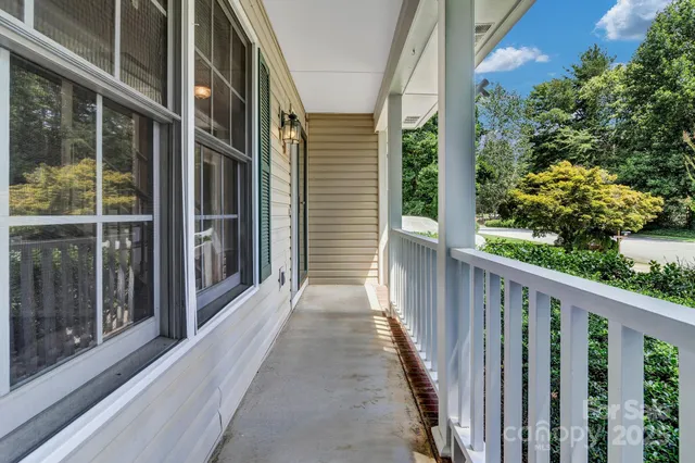 a view of a house with a balcony