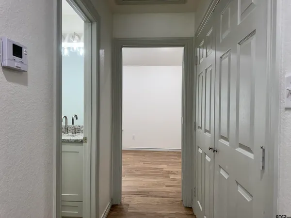 a view of a walk in closet