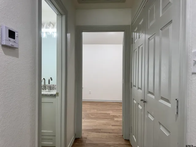 a view of a walk in closet
