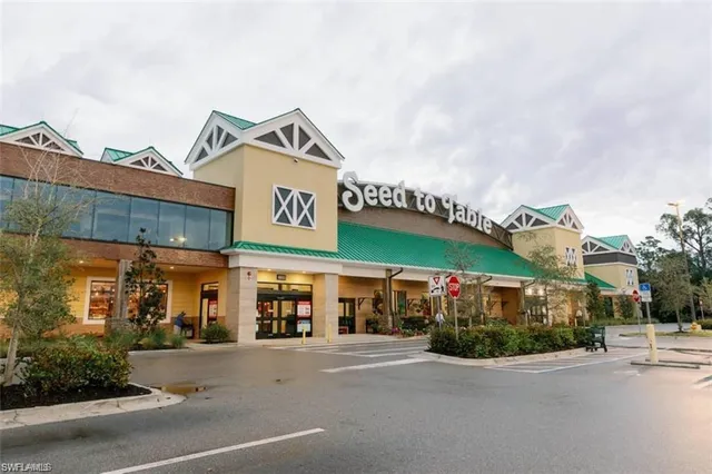 a front view of a building with street