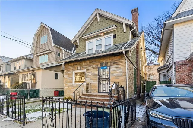 a view of a house with a porch