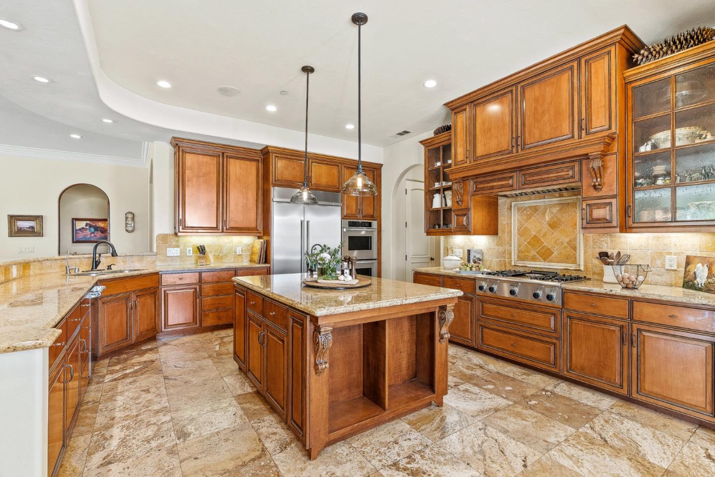 432 River Road Salinas, CA 93908 - Photo 18 of 64 a kitchen with stainless steel appliances granite countertop a stove a sink dishwasher and a refrigerator