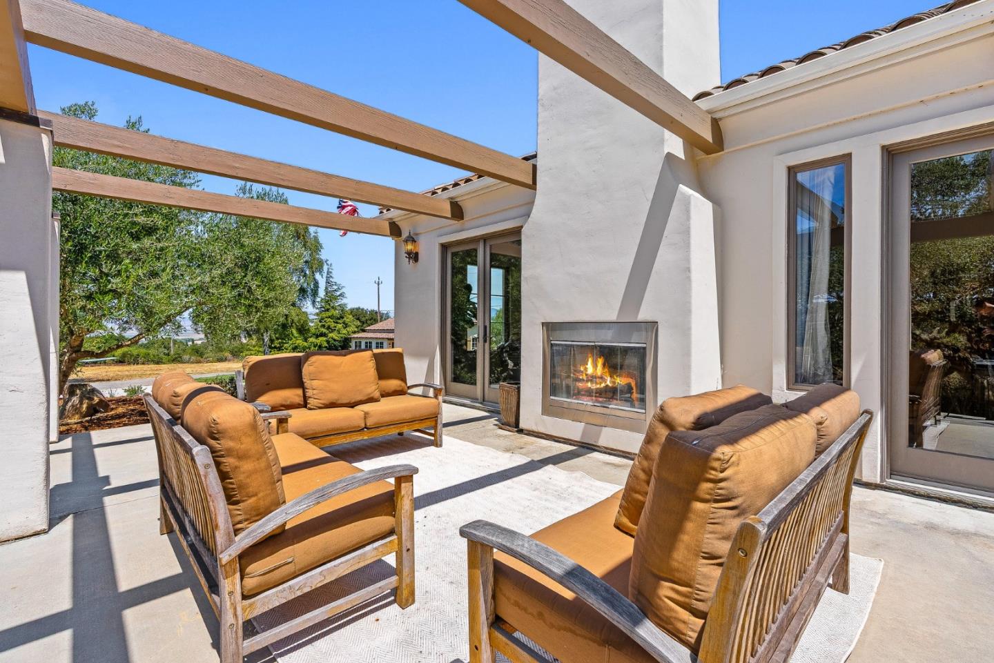 432 River Road Salinas, CA 93908 - Photo 47 of 64 a living room with furniture a fireplace and a large window