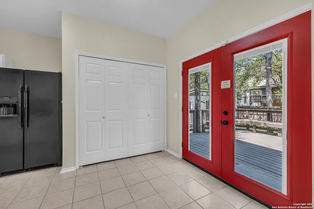 a view of an entryway door