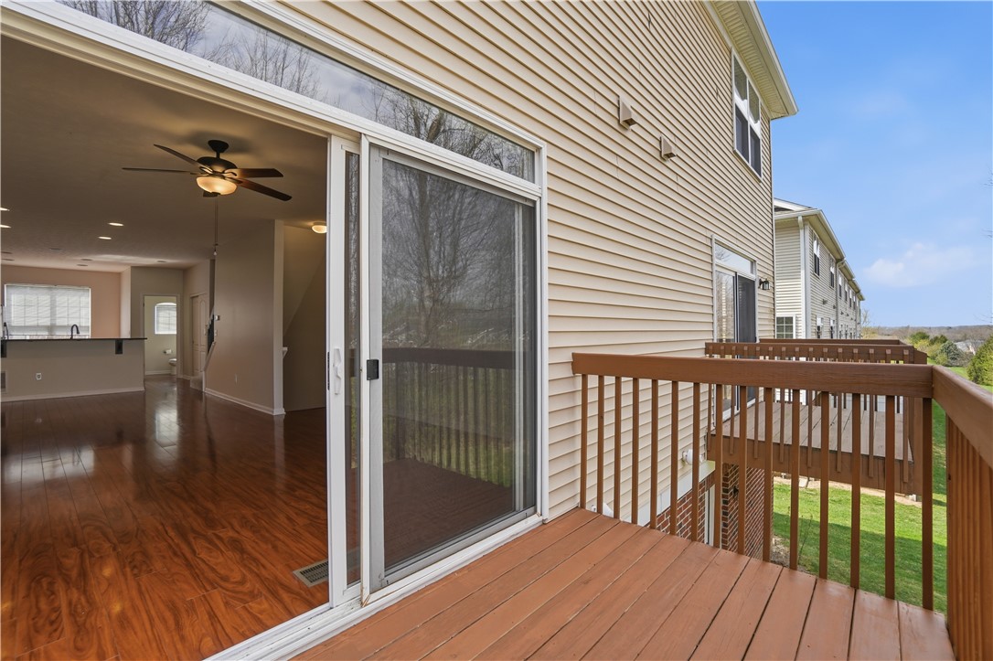 4294 Straight Arrow Road Dayton, OH 45430 - Photo 34 of 41 This outdoor deck offers views of the surrounding area, with seamless indoor-outdoor living through sliding doors.