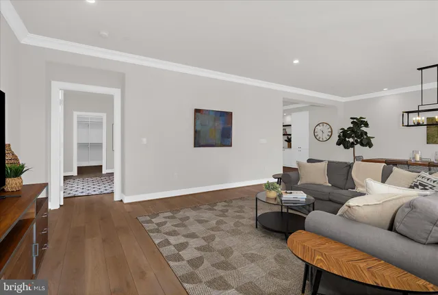 a view of a backyard with sitting area