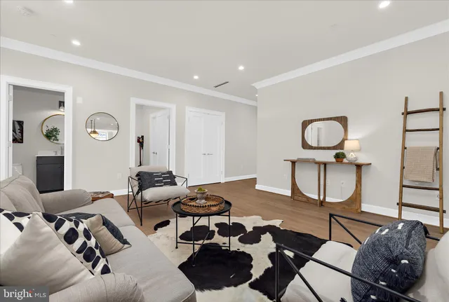 a view of a terrace with sky view