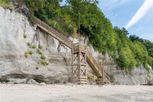 a backyard of a house