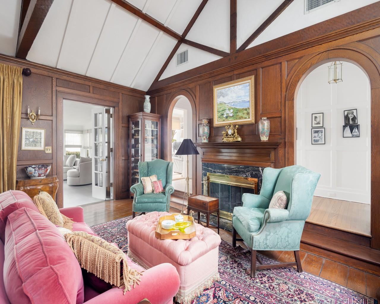 16 Point Road Bellport, NY 11713 - Photo 13 of 34 a living room with furniture fireplace and a large window