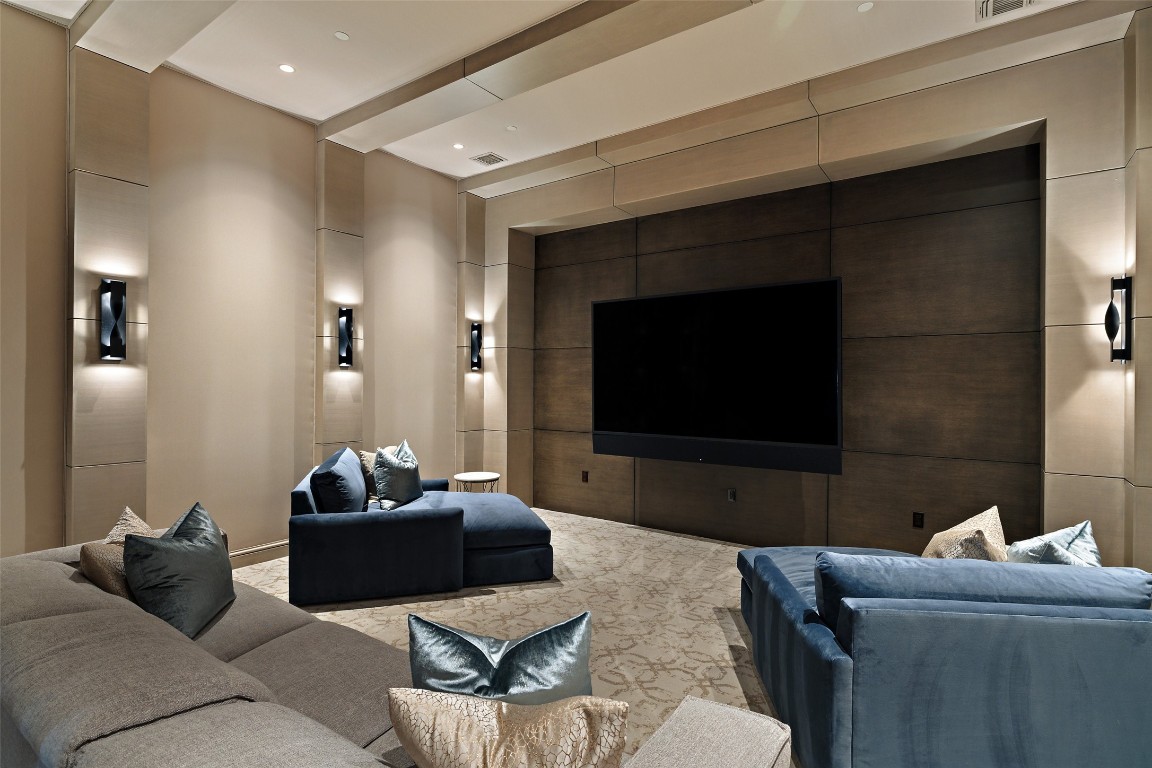 4901 Mirador Drive Austin, TX 78735 - Photo 15 of 35 a living room with furniture and a flat screen tv