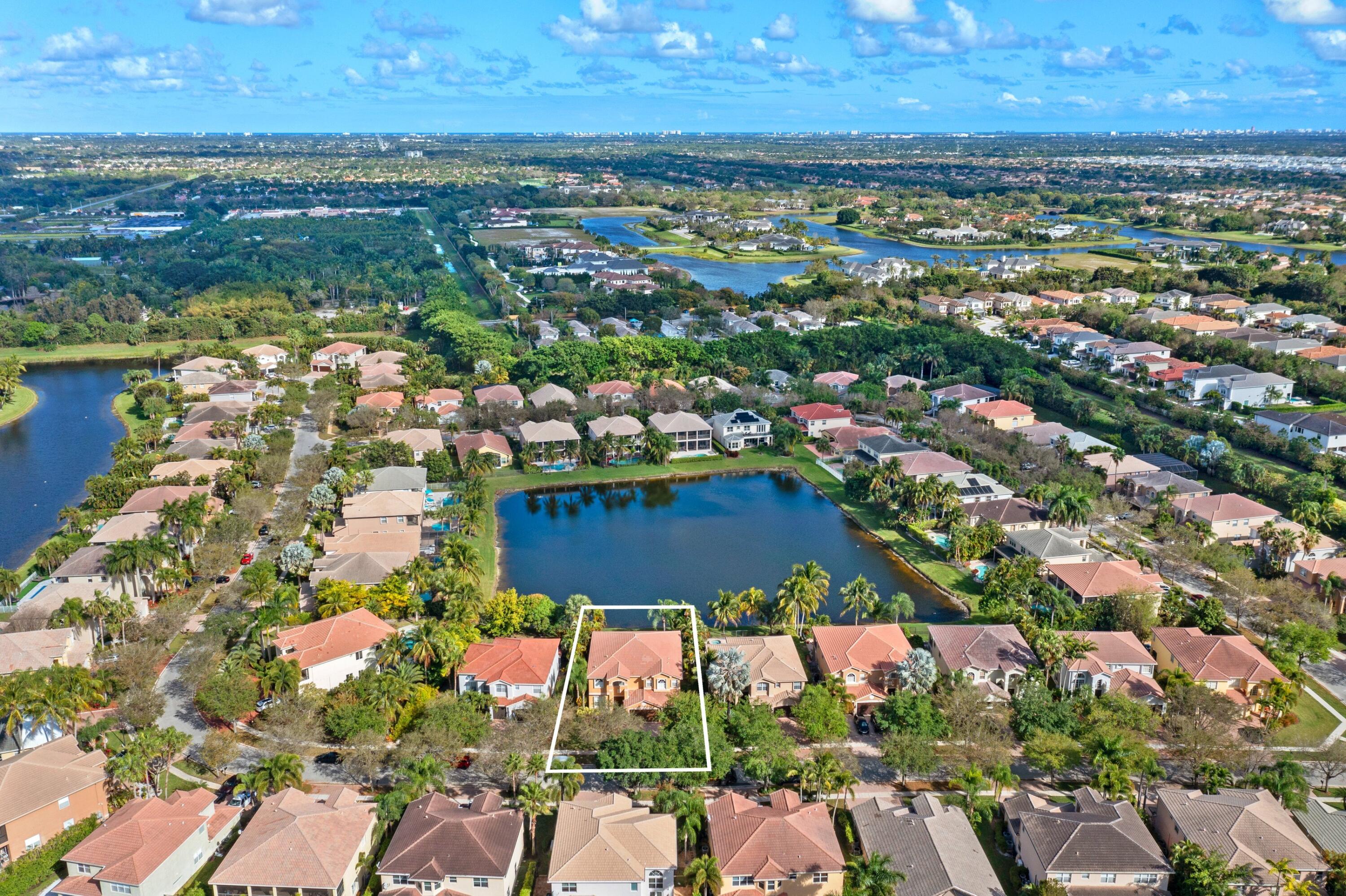 9584 Barletta Winds Point Delray Beach, FL 33446 - Photo 30 of 31 Aerial Neighborhood View
