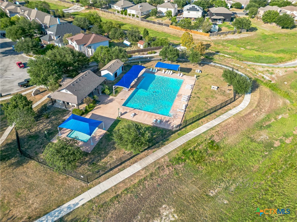 2369 Carson Loop New Braunfels, TX 78130 - Photo 24 of 28 an aerial view of residential houses with outdoor space