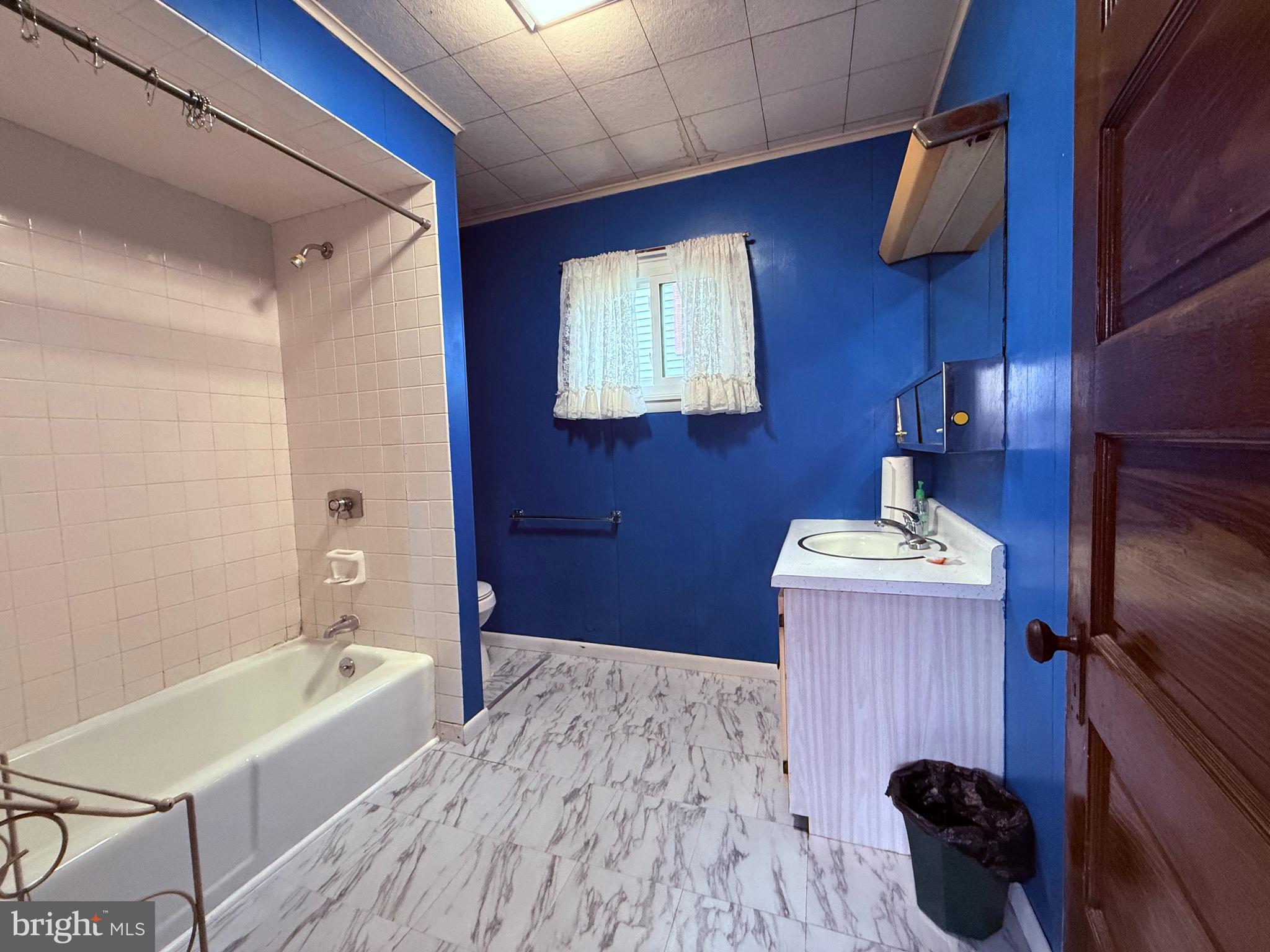439 Bayard Street Kane, PA 16735 - Photo 10 of 22 a bathroom with a sink a toilet and bathtub