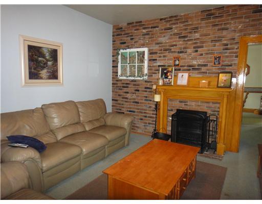 Living Room. THE FIREPLACE IS WOOD BURNING