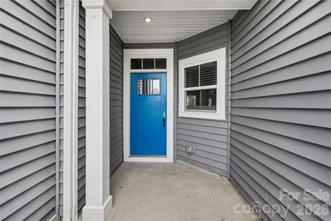 a view of front door and porch