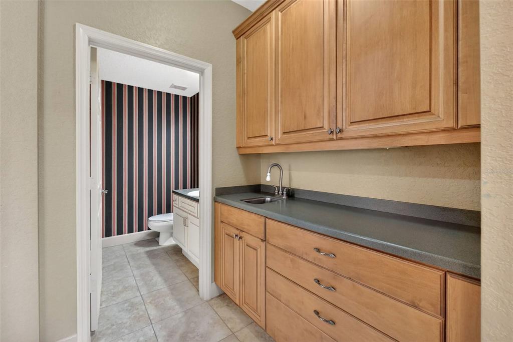 3463 Forest Ridge Lane Kissimmee, FL 34741 - Photo 30 of 58 a kitchen with granite countertop white cabinets and sink