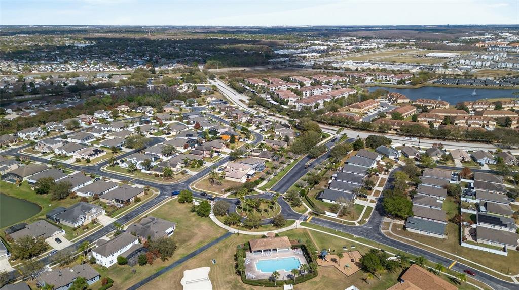 3463 Forest Ridge Lane Kissimmee, FL 34741 - Photo 55 of 58 an aerial view of residential building and lake